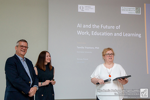 Dr Agnieszka Pawlak IWRCE with the guests