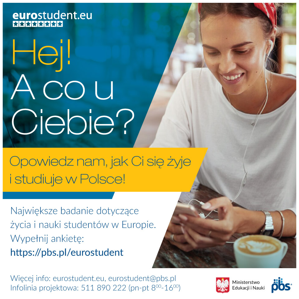 Baner zapraszający do wypełnienia ankiety EUROSTUDENT