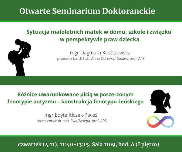 Plakat Seminariów Otwartych w listoapdzie