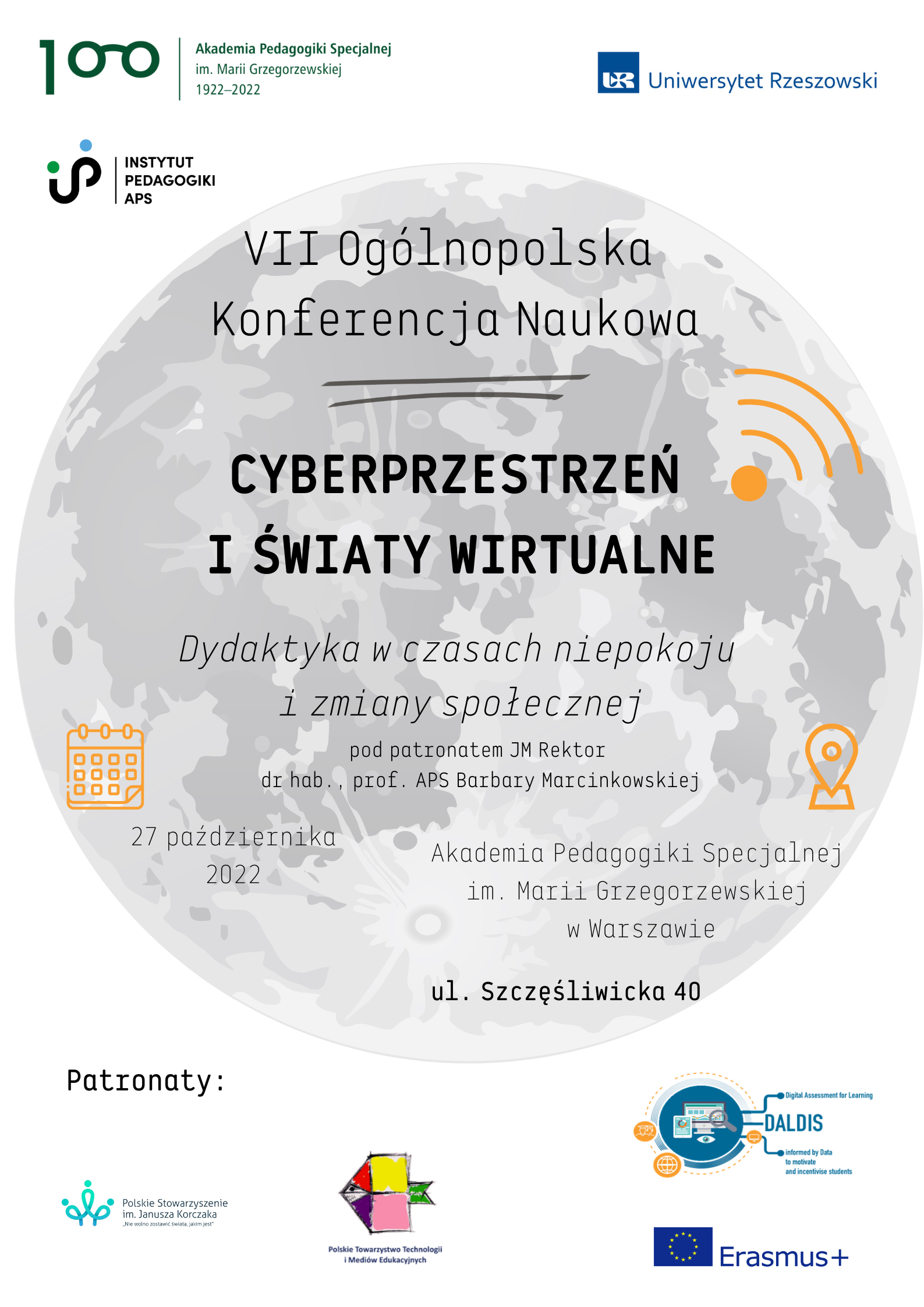 plakat konferencja CYBERPRZESTRZEŃ