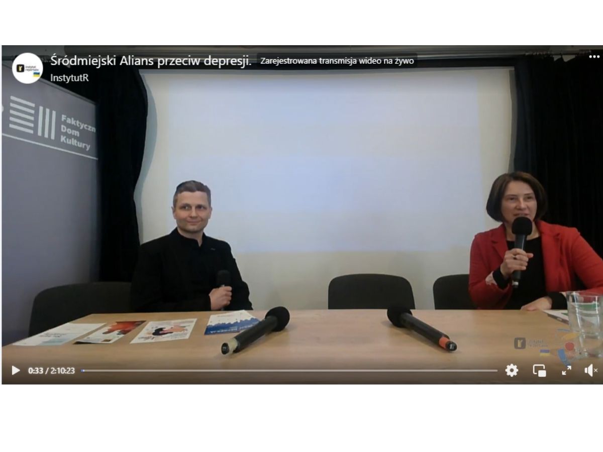 Zdjęcie z dyskusji Aliansu Przeciw Depresji 2