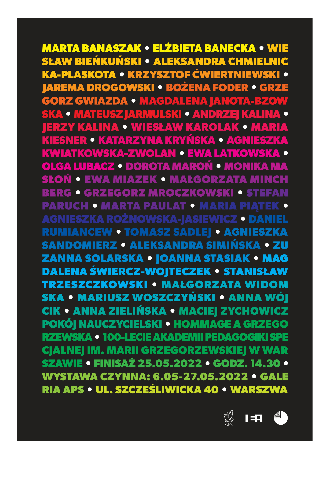 Plakat wystawy Pokój nauczycielski