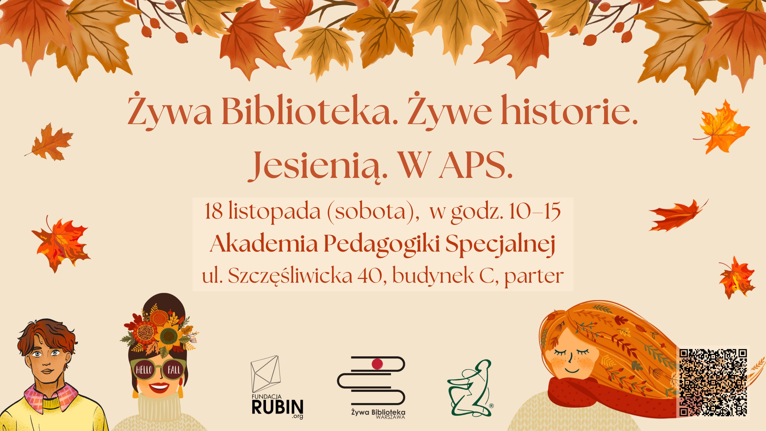 Żywa Biblioteka w Akademii Pedagogiki Specjalnej - 18 listopada 2023