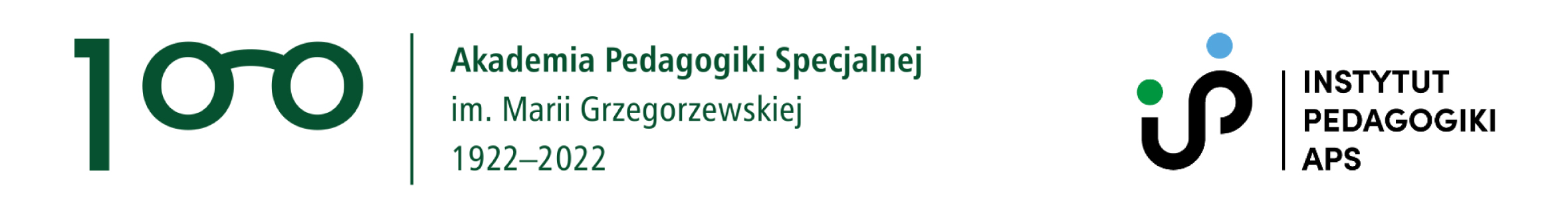 logo APS i Instytutu Pedagogiki