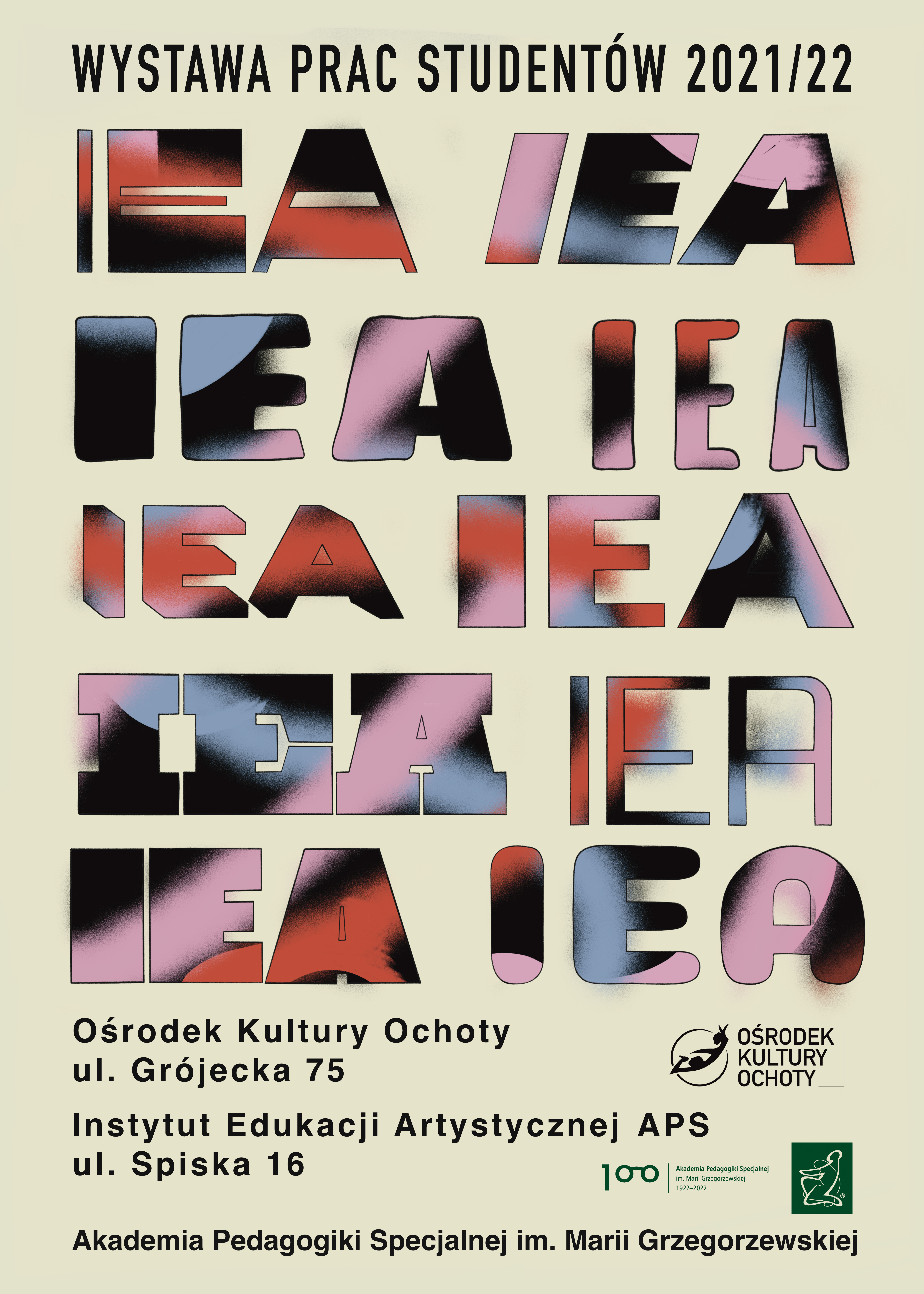 IEA wystawa końcoworoczna - plakat